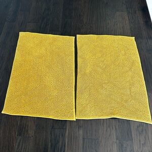 Yellow Bath Mats Set